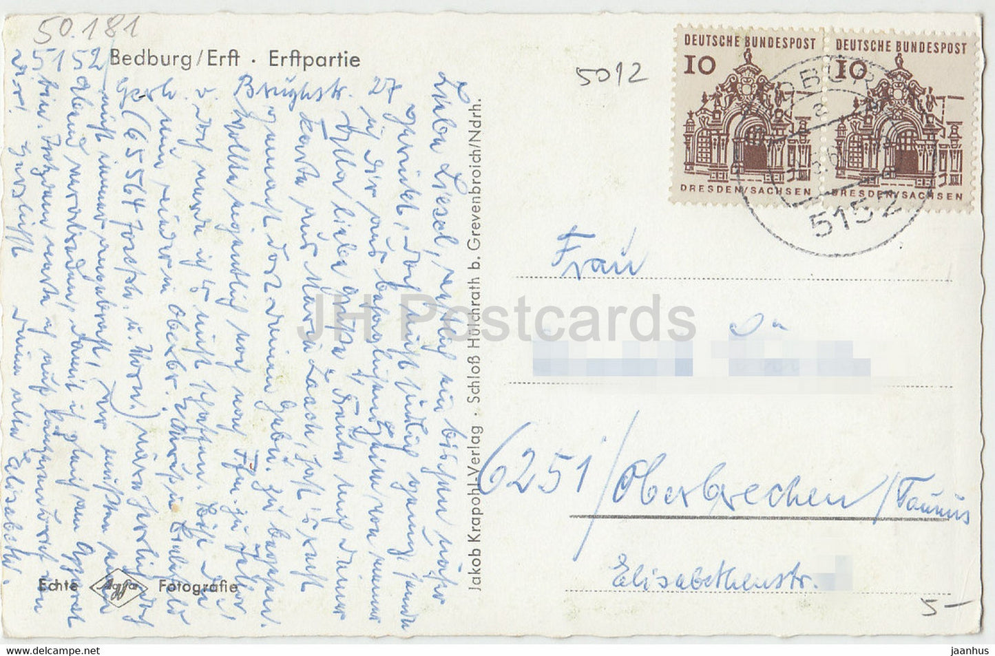 Bedburg - Erftpartie - 1966 - Germany - used
