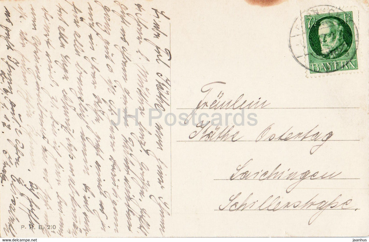 Kurort Berneck im Fichtelgebirge - Ruine Wallenrode - old postcard - 1917 - Germany - used