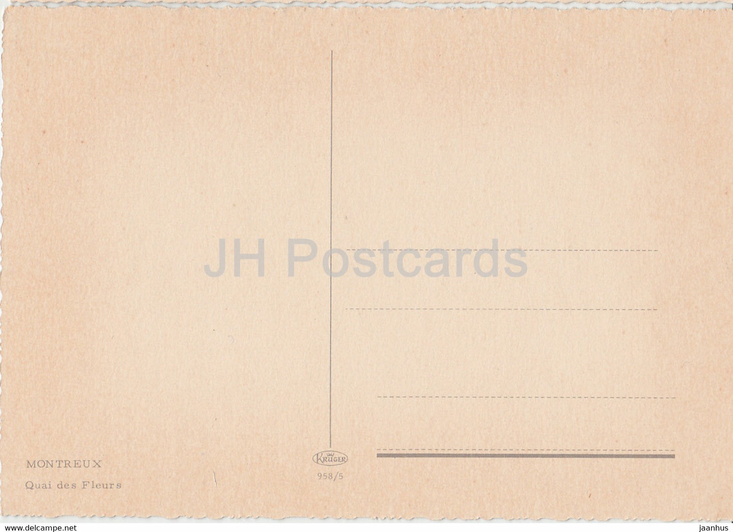 Montreux - Quai des Fleurs - navire - Suisse - inutilisé