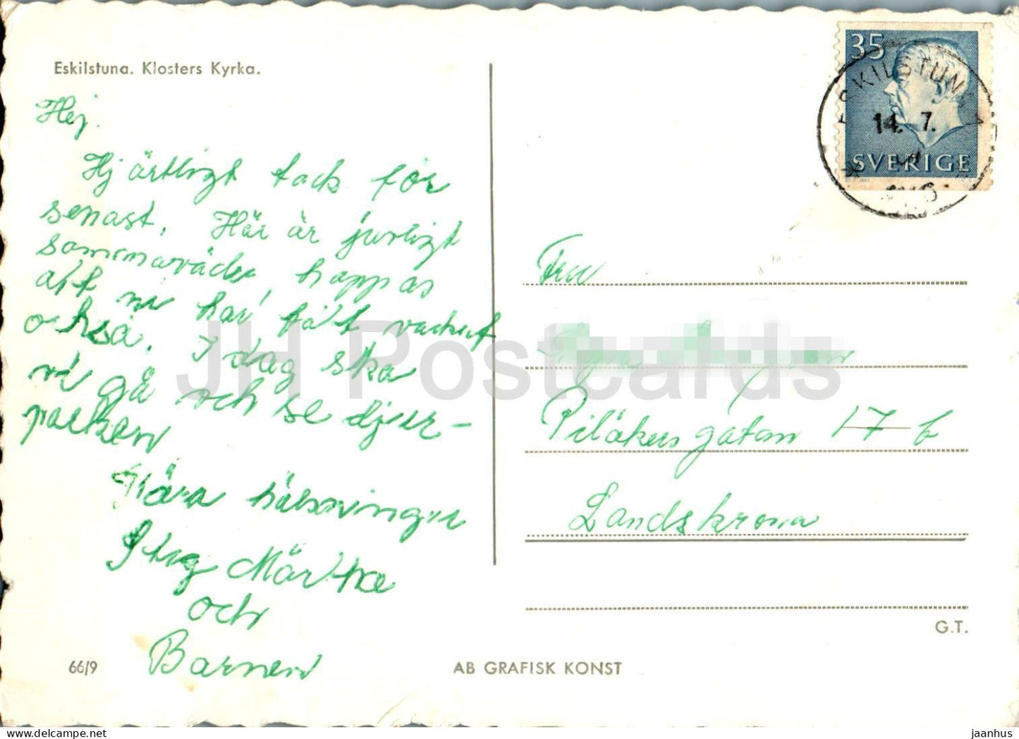 Eskilstuna - Klosters Kyrka - Kirche - 66/9 - Schweden - gebraucht