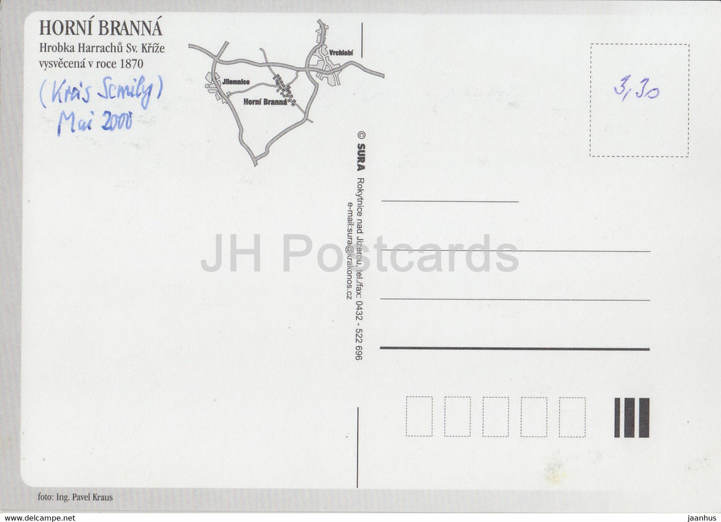 Horni Branna - hrobka Harrachu Sv Krize - 2000 - République tchèque - d'occasion