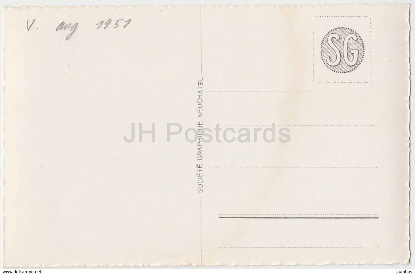Furka Passhohe 2436 m - hotel Furkablick und Galenstock 3597 m - 5312 - Switzerland - 1951 - used
