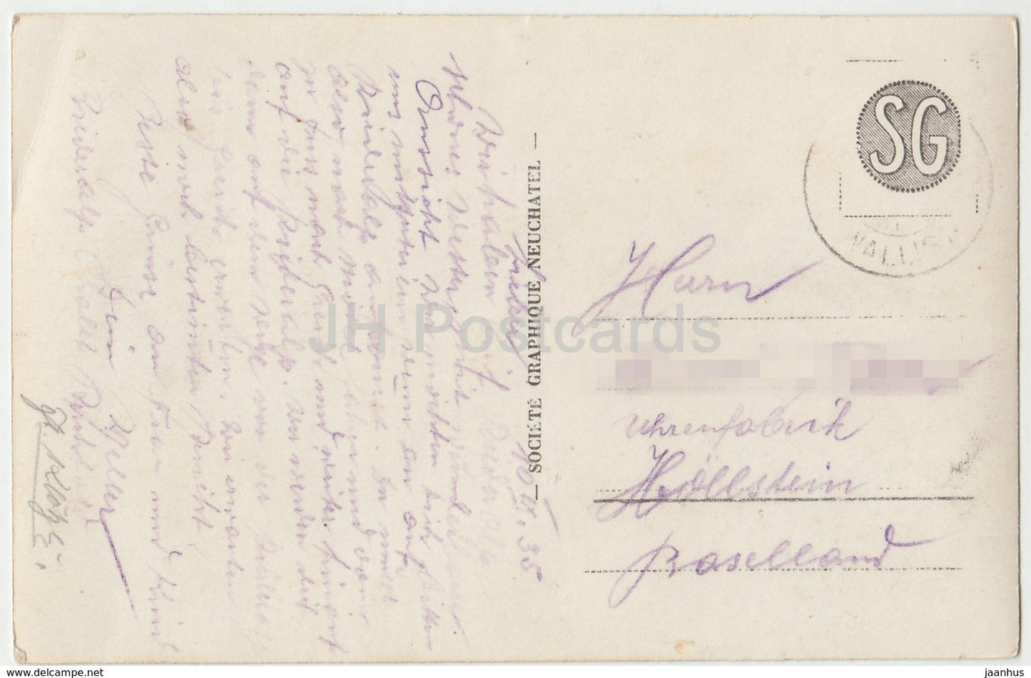 Rieder Furka 2078 m und Aletschgletscher - 5366 - Suisse - 1935 - utilisé