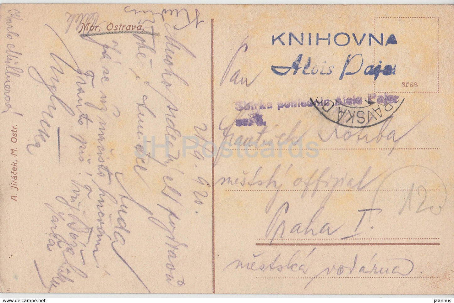 Mor Ostrava - industry - old postcard - 1920 - Czech Republic - used