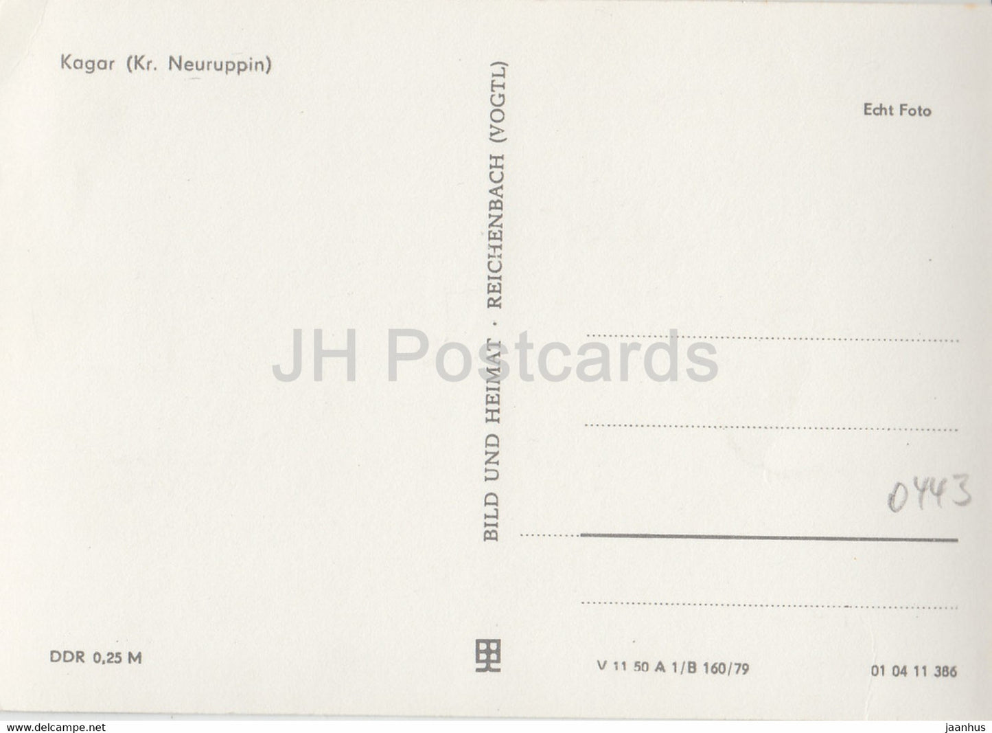 Bungalowdorf Kagar am Zechliner See - Strand - Deutschland DDR - unbenutzt