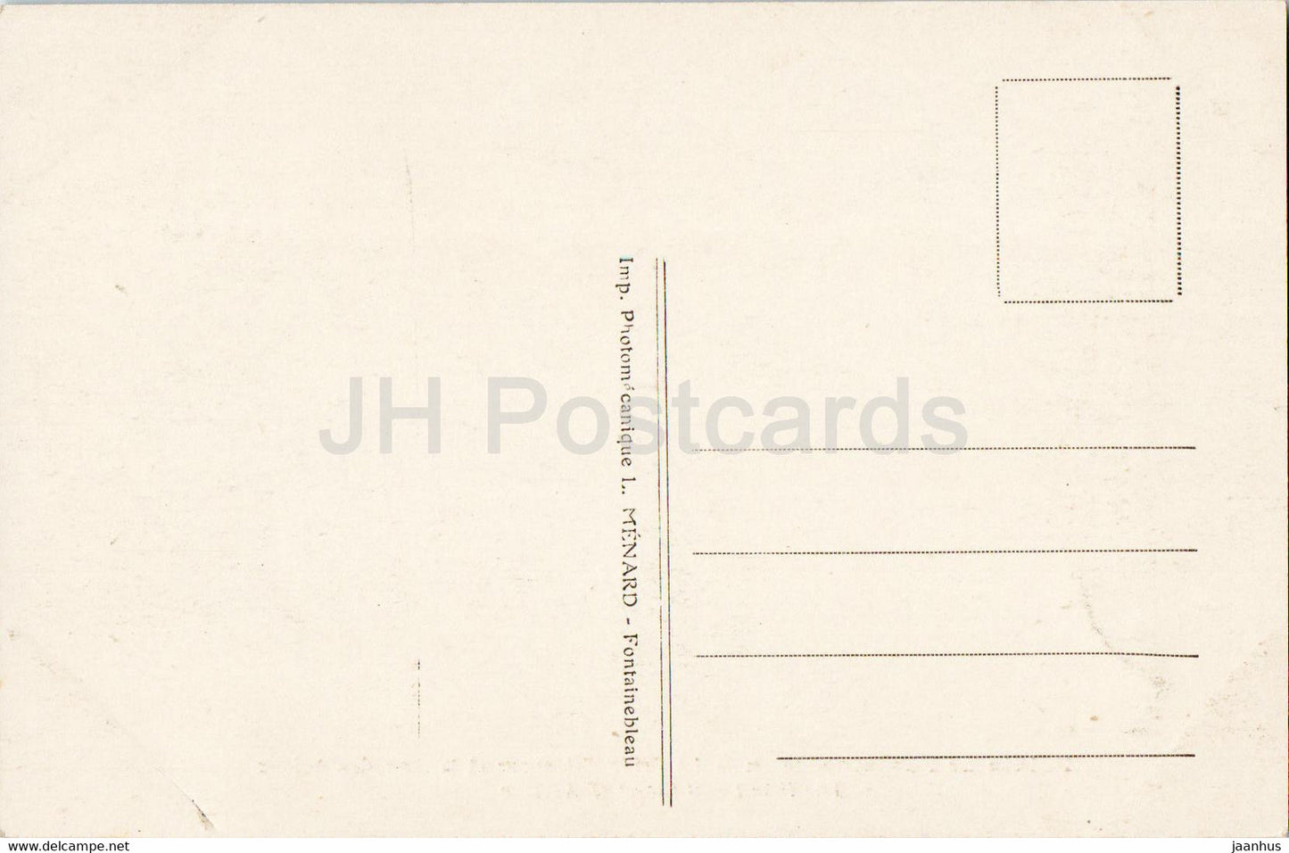 Palais de Fontainebleau - La Grille d'Honneur et la Cour des Adieux - horse carriage - old postcard - France - unused