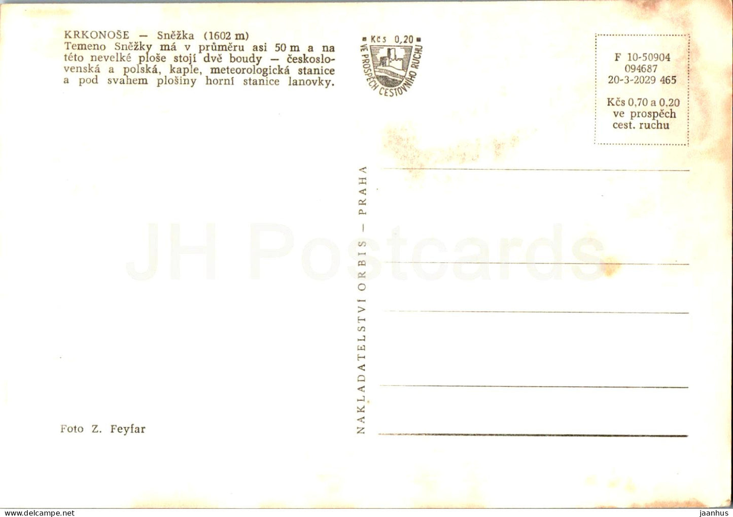 Krkonose - Snezka - kaple - meteorologicka stanice - meteorological station - Czech Repubic - Czechoslovakia - unused