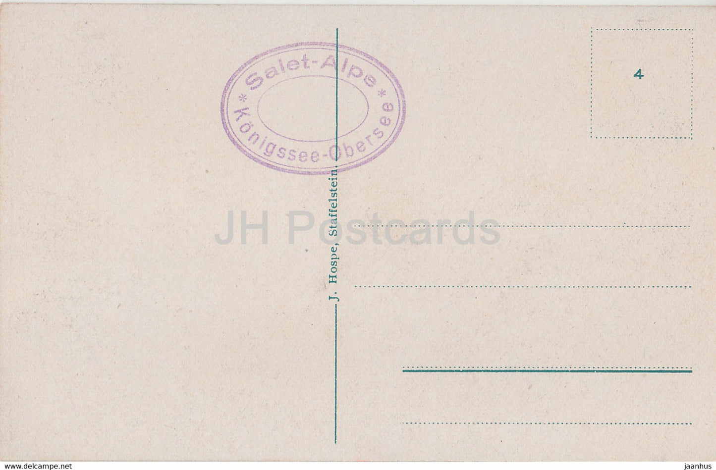 Der Konigssee vom Malerwinkel - Salet Alpe - old postcard - Germany - unused