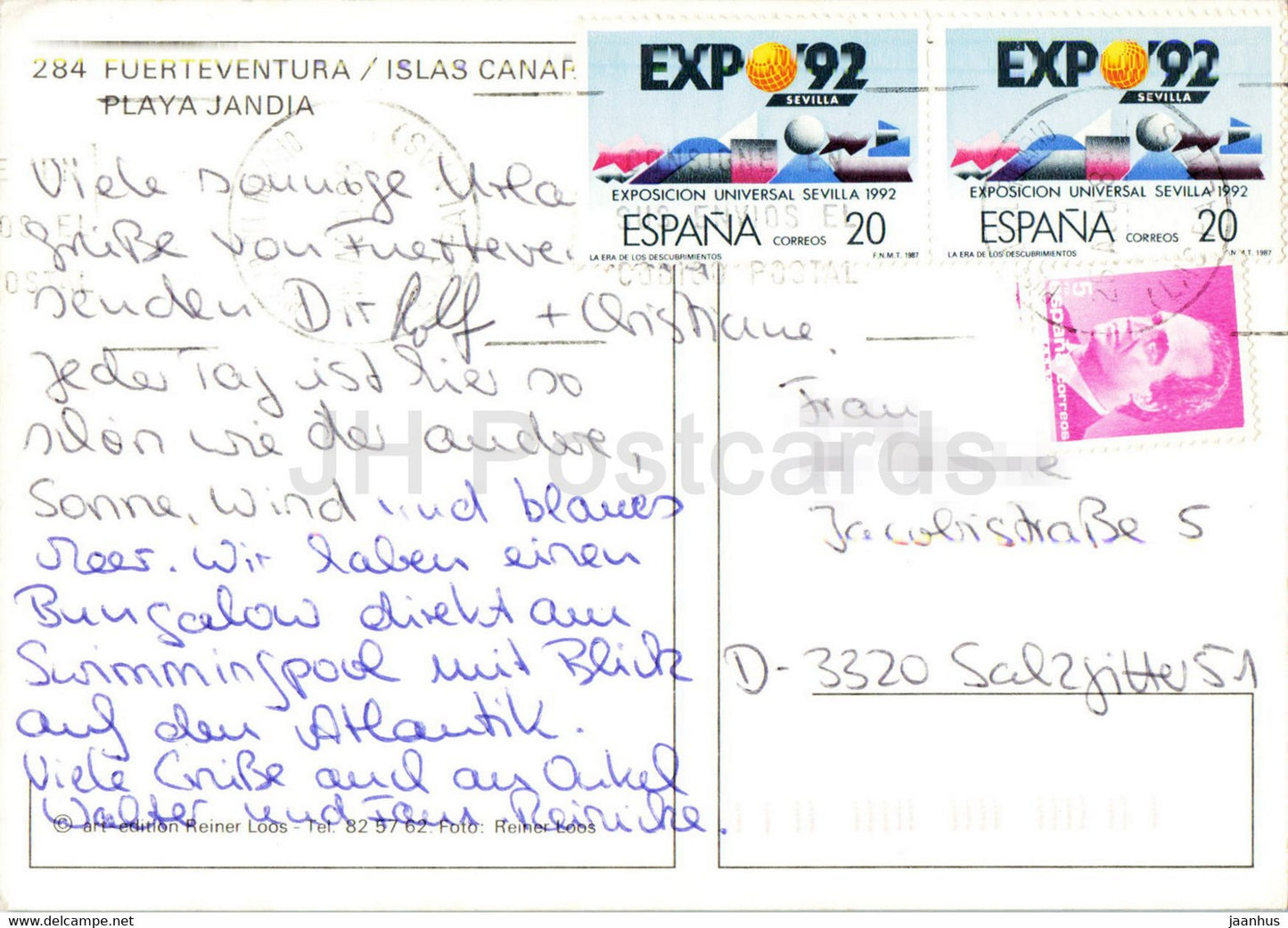 Fuerteventura - Islas Canarias - Playa Jandia - plage - 1992 - Espagne - occasion