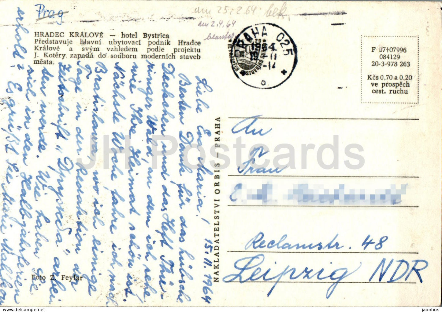 Hradec Kralove - hotel Bystrica - car - 1964 - Czech Repubic - Czechoslovakia - used