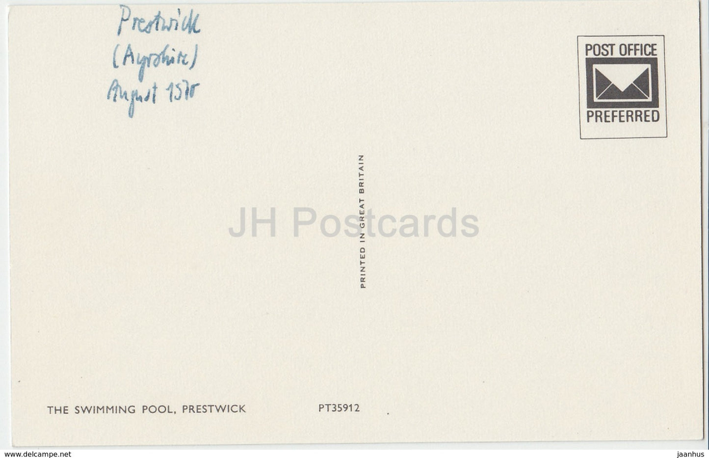Prestwick - The Swimming Pool - PT35912 - 1970 - United Kingdom - Scotland - used