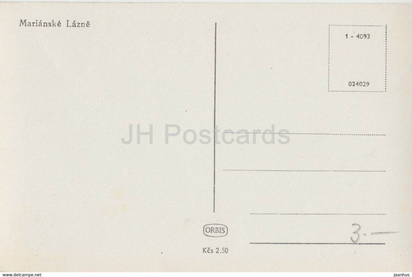 Marienbad - Marienbad - Straßenbahn - alte Postkarte - Tschechien - unbenutzt