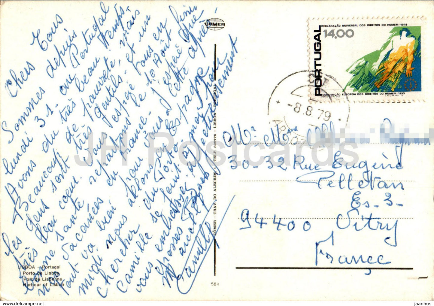 Lisbonne - Lisboa - port - navire - 584 - Portugal - occasion