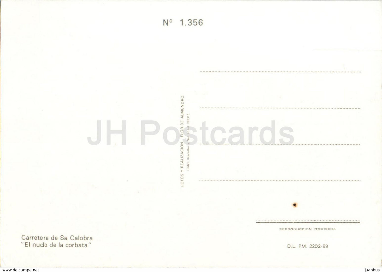 Carretera de Sa Calobra - El nudo de la corbata - Mallorca - 1356 - Spain - unused