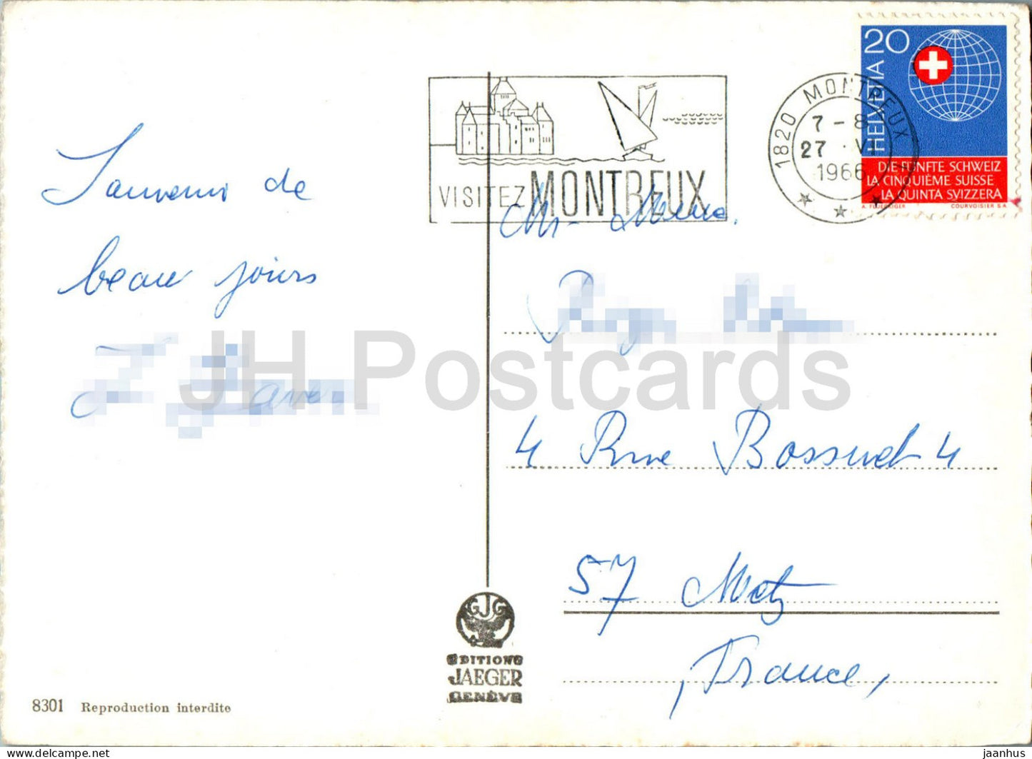 Montreux - multiview - 8301 - 1966 - Switzerland - used