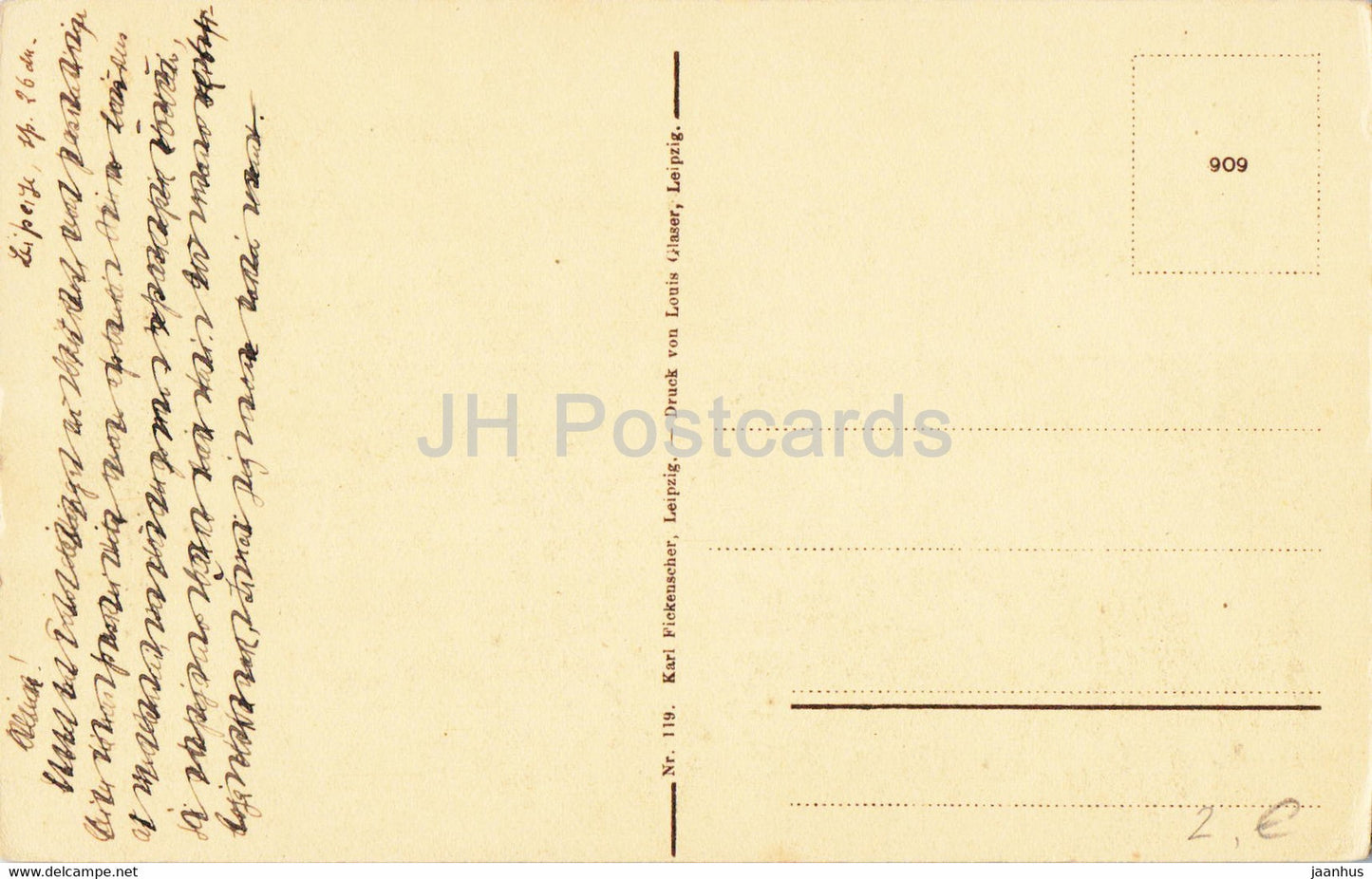 Leipzig - Die Deutsche Bucherei an der Strasse des 18 Oktober - old postcard - Germany - used