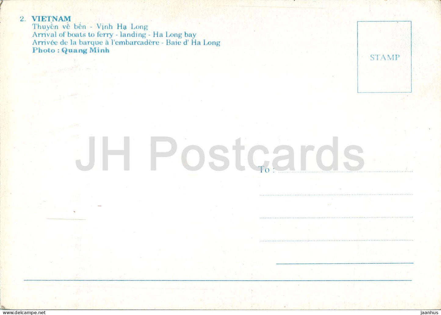 Arrival of Boats to ferry - landing - Ha Long Bay - 2 - Vietnam - unused