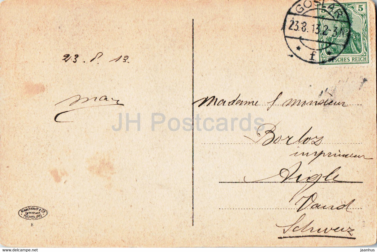 Bad Harzburg - Philosophenweg - alte Postkarte - 1913 - Deutschland - gebraucht