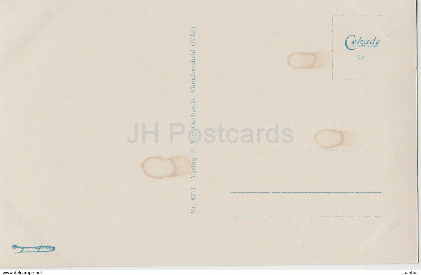 Luftkurort Manderscheid - Eifel - Nieder u Oberburg - 6711 - alte Postkarte - Deutschland - unbenutzt