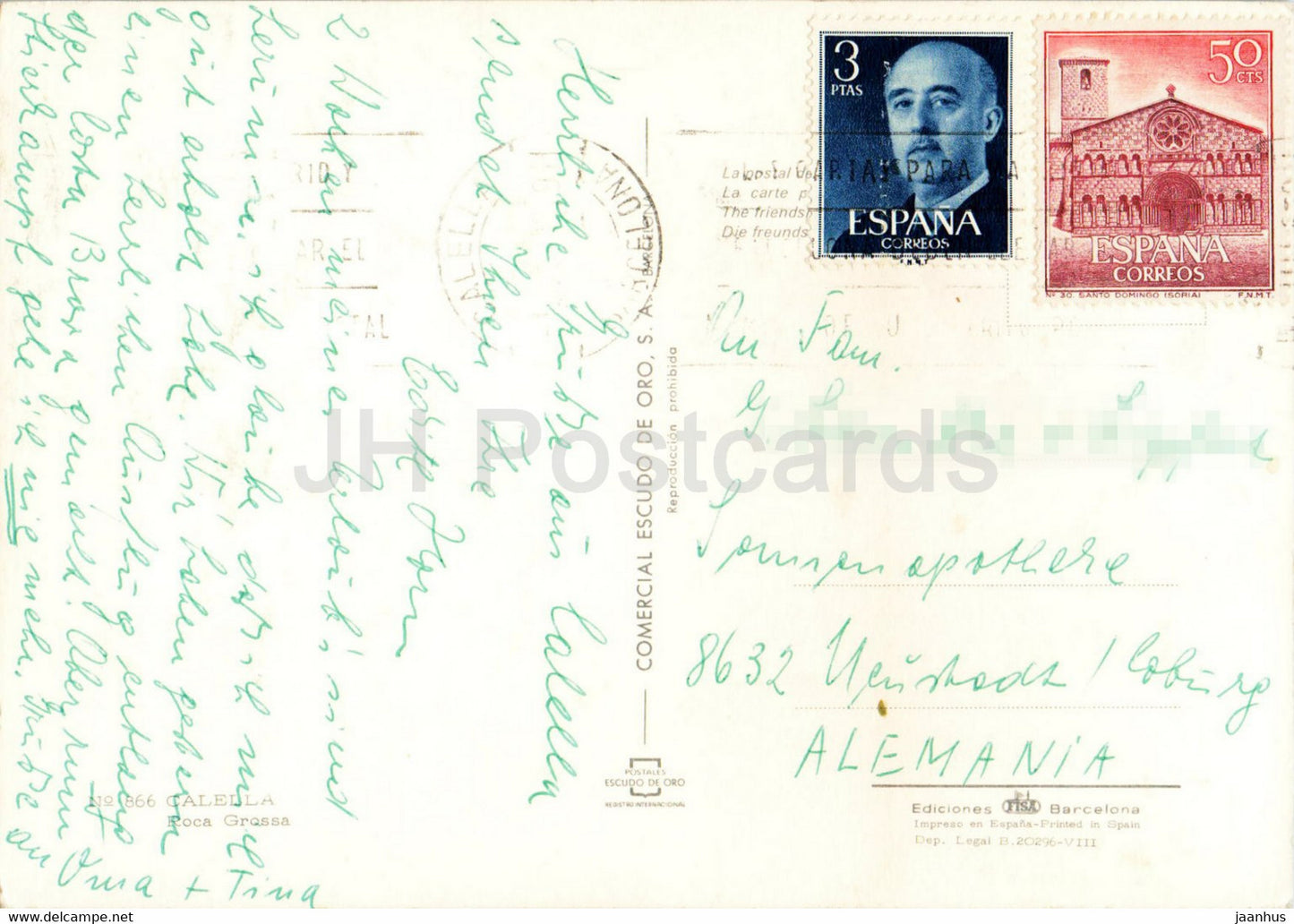 Calella - Roca Grossa - rocher - 866 - Espagne - utilisé