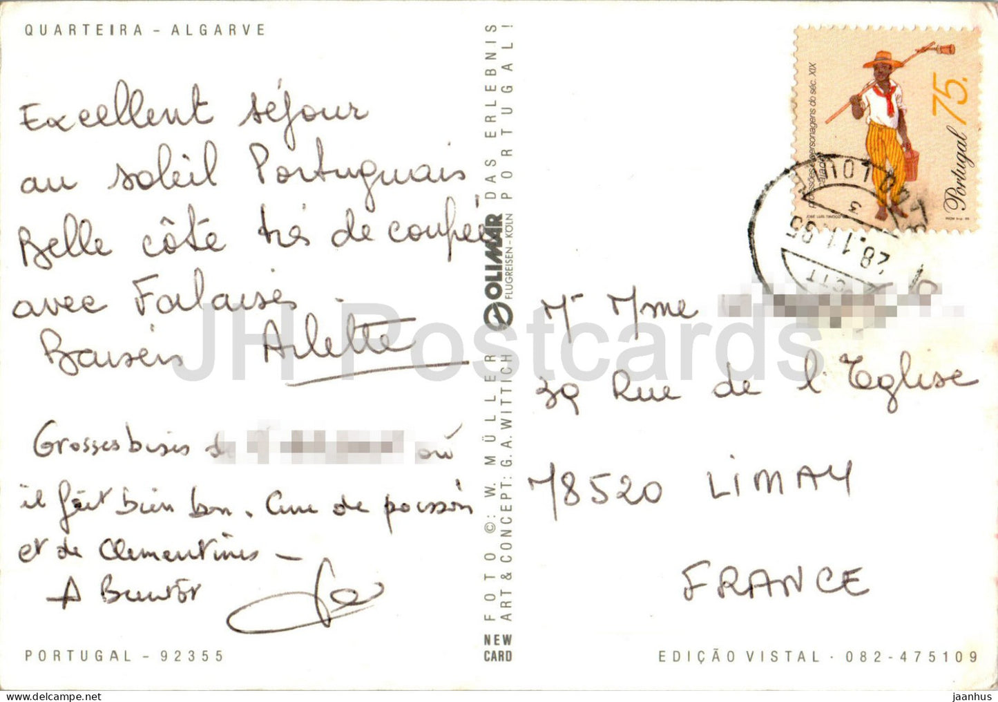 Quarteira - Algarve - bateau - navire - 92355 - 1995 - Potugal - d'occasion