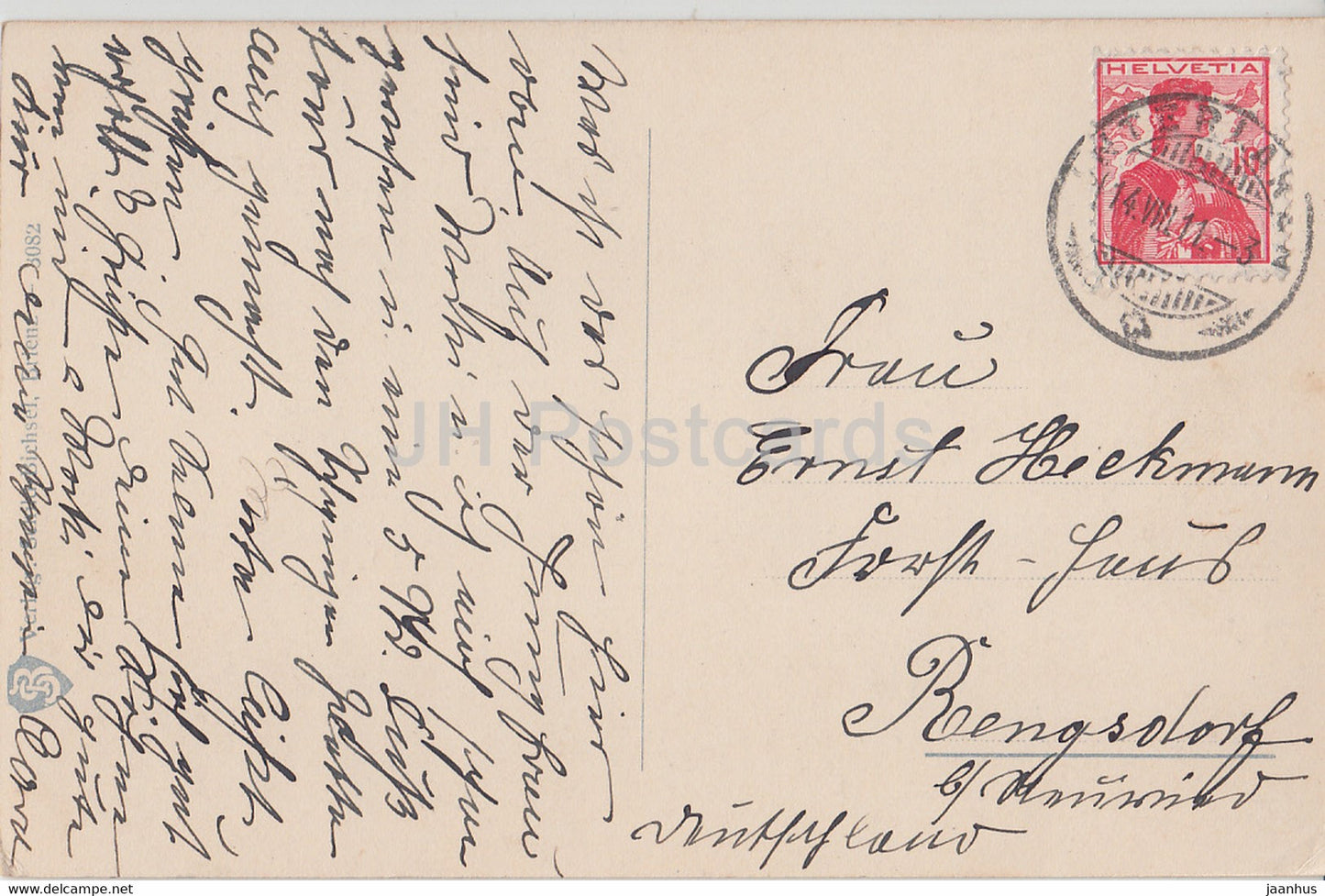 Wilderswil - Generalansicht - alte Postkarte - 1911 - Schweiz - gebraucht