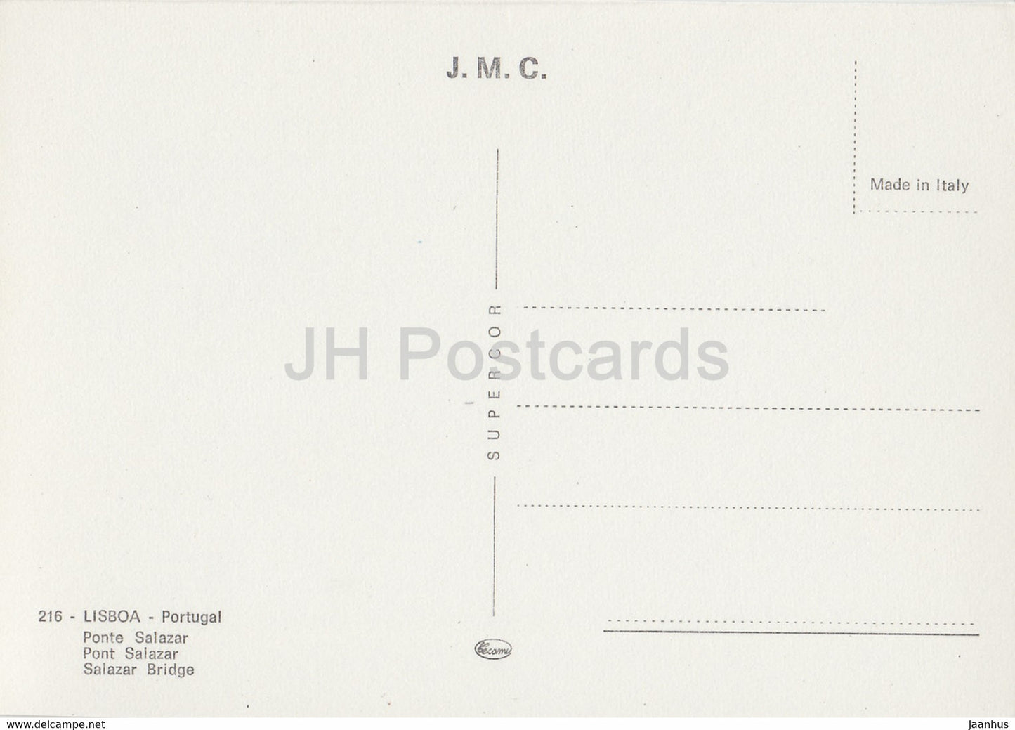 Lisbon - Lisboa - Ponte Salazar - bridge - 216 - Portugal - unused