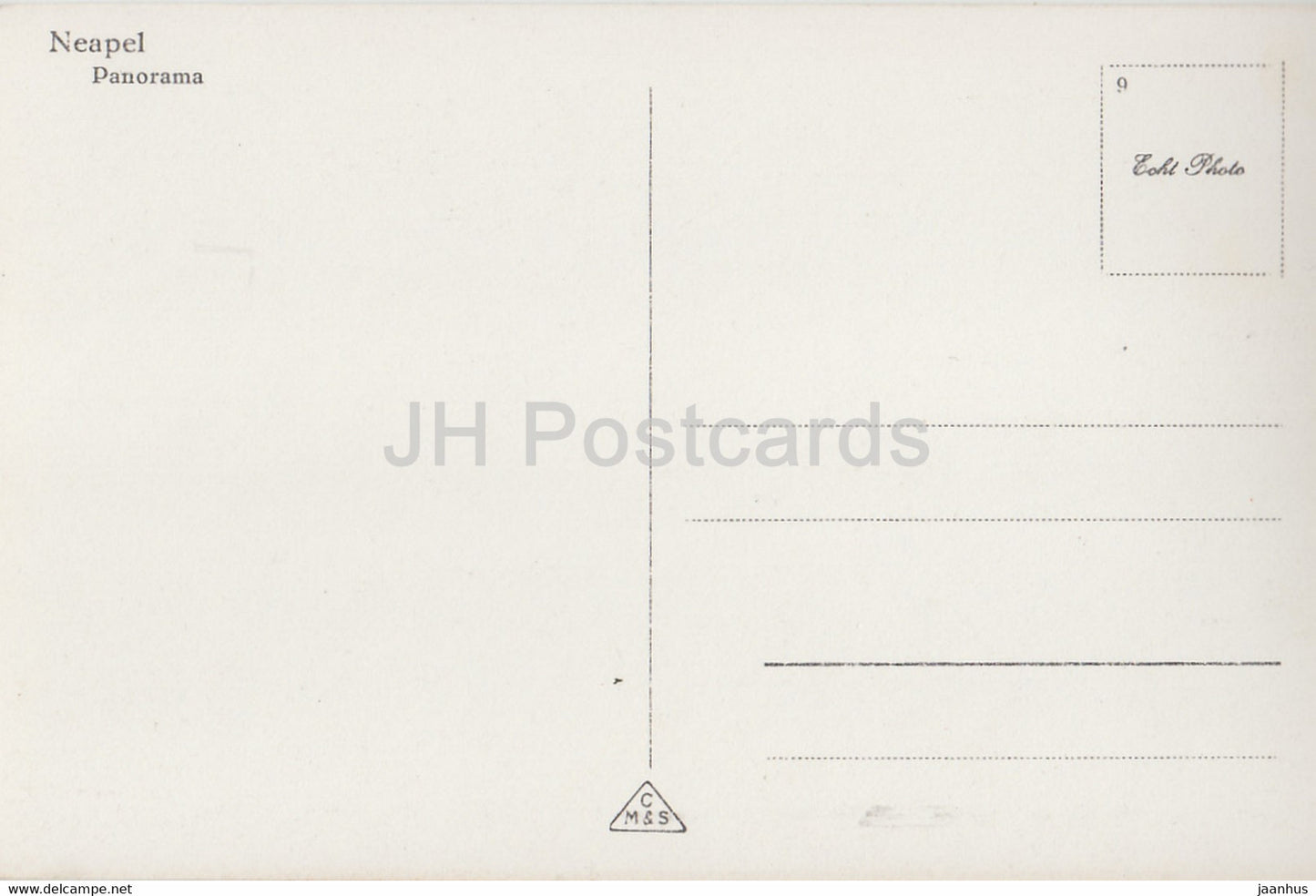 Napoli - Naples - panorama - 621 a - old postcard - Italy - unused