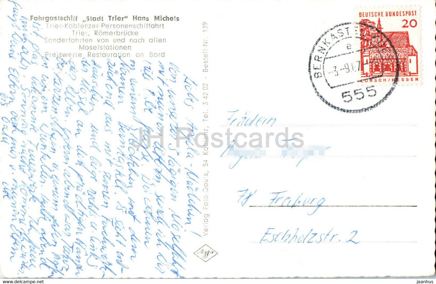 Fahrgastschiff Stadt Trier - Hans Michels - Boot - Schiff - 1967 - Deutschland - gebraucht