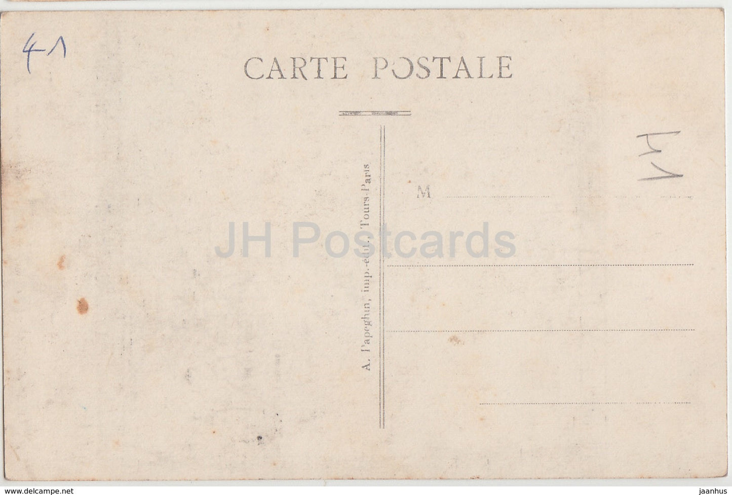 St Aignan - L'Escalier du Chateau -11 - old postcard - France - unused