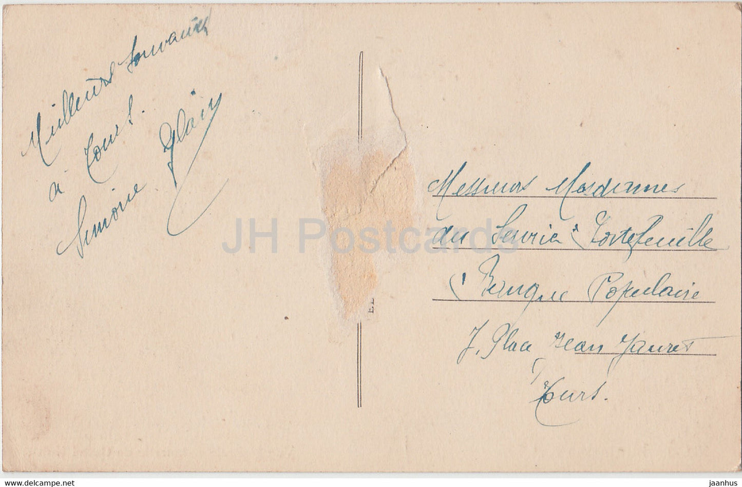 Brignogan - Vue Generale et tourelle de Castel Houet - 73 - alte Postkarte - Frankreich - gebraucht