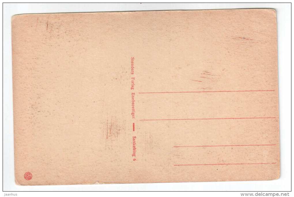 Fra Hardenberg Slotshave - Saxkobing - Hardenberg Castle Gardens - Denmark - old postcard - unused - JH Postcards