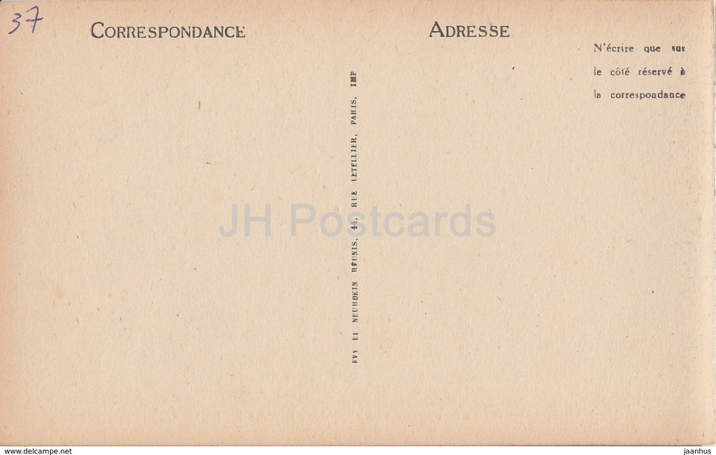 Langeais - Le Chateau - Vue prise dans le Parc - castle - 9 - old postcard - France - unused