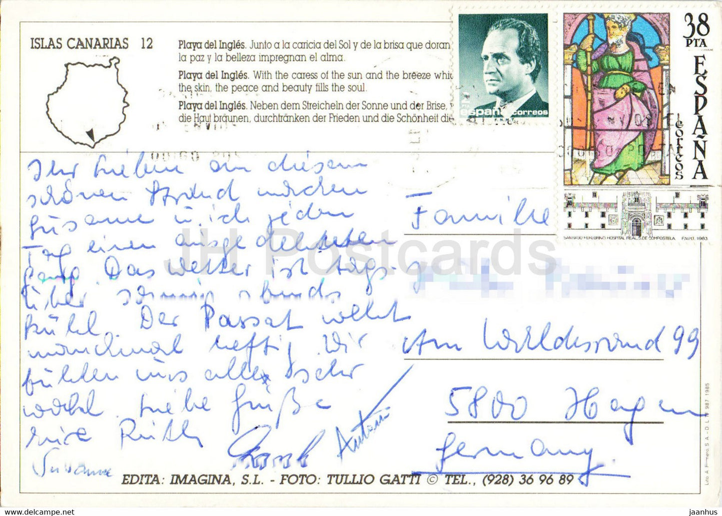 Isla de Gran Canaria - Playa del Ingles - plage - 12 - Espagne - utilisé