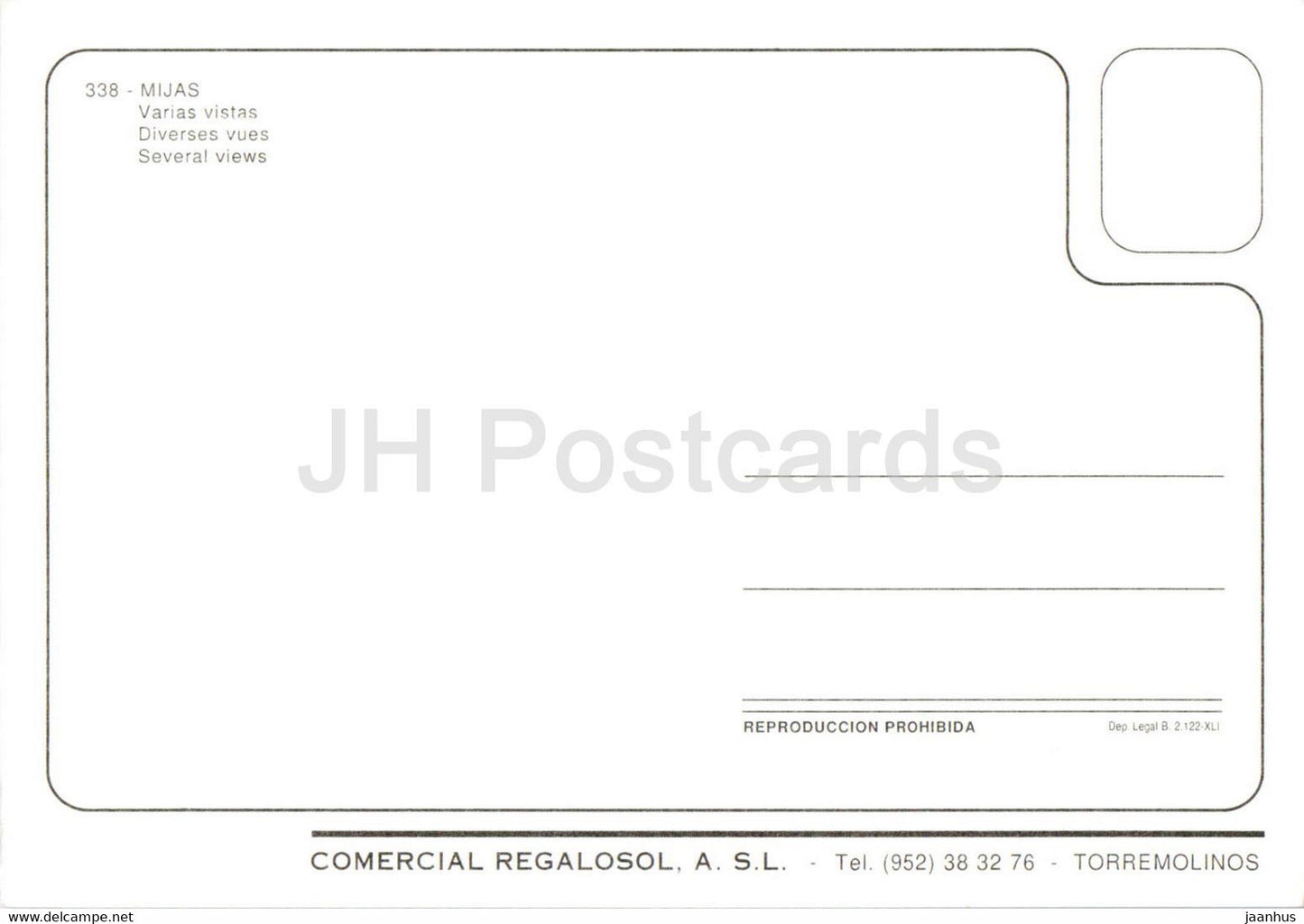 Mijas - Varias vistas - Mehrere Ansichten - Esel - Pferdekutsche - Tiere - Straßen - Multiview - 338 - Spanien - unbenutzt