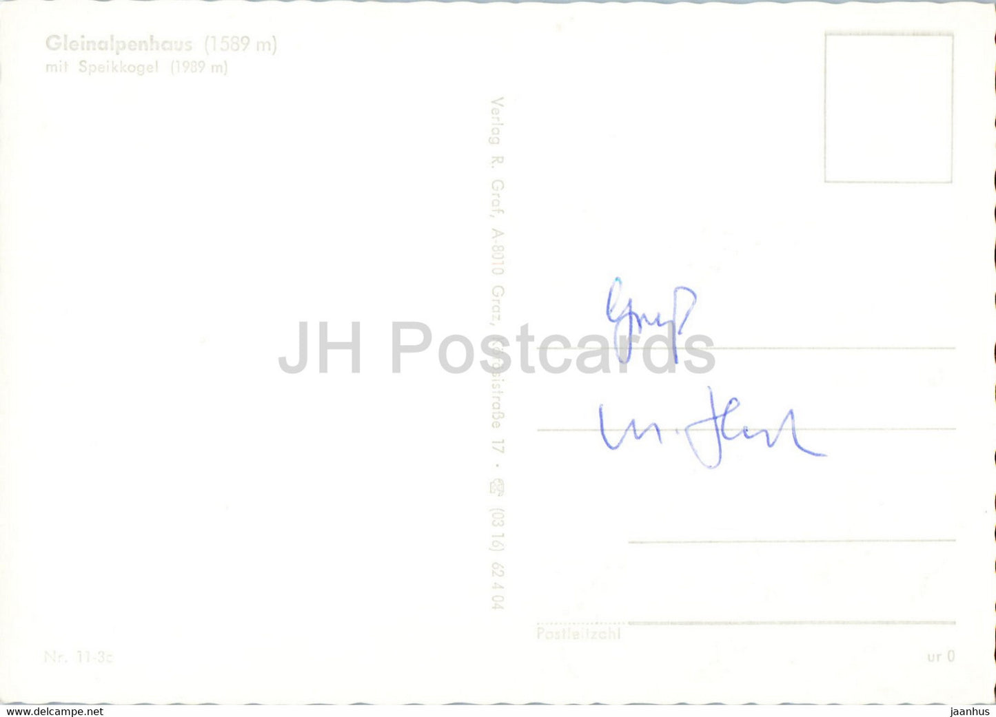 Gleinalpenhaus 1589 m mit Speikkogel 1989 m - Austria - unused