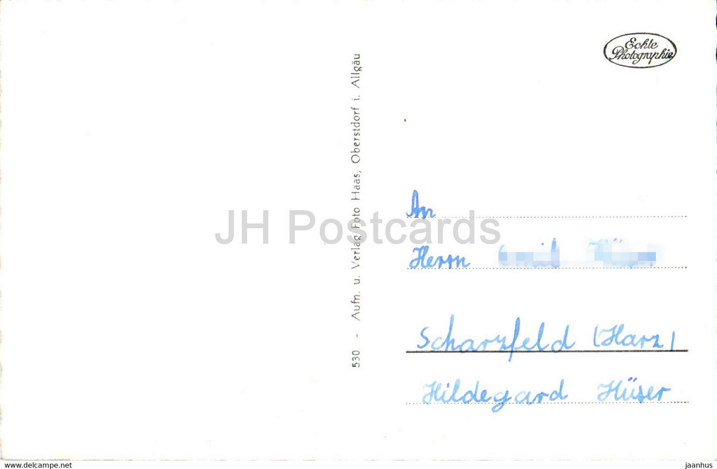 Urlaubsgrusse aus dem Winterkurort Oberstdorf i Allg - carte postale ancienne - Allemagne - utilisé