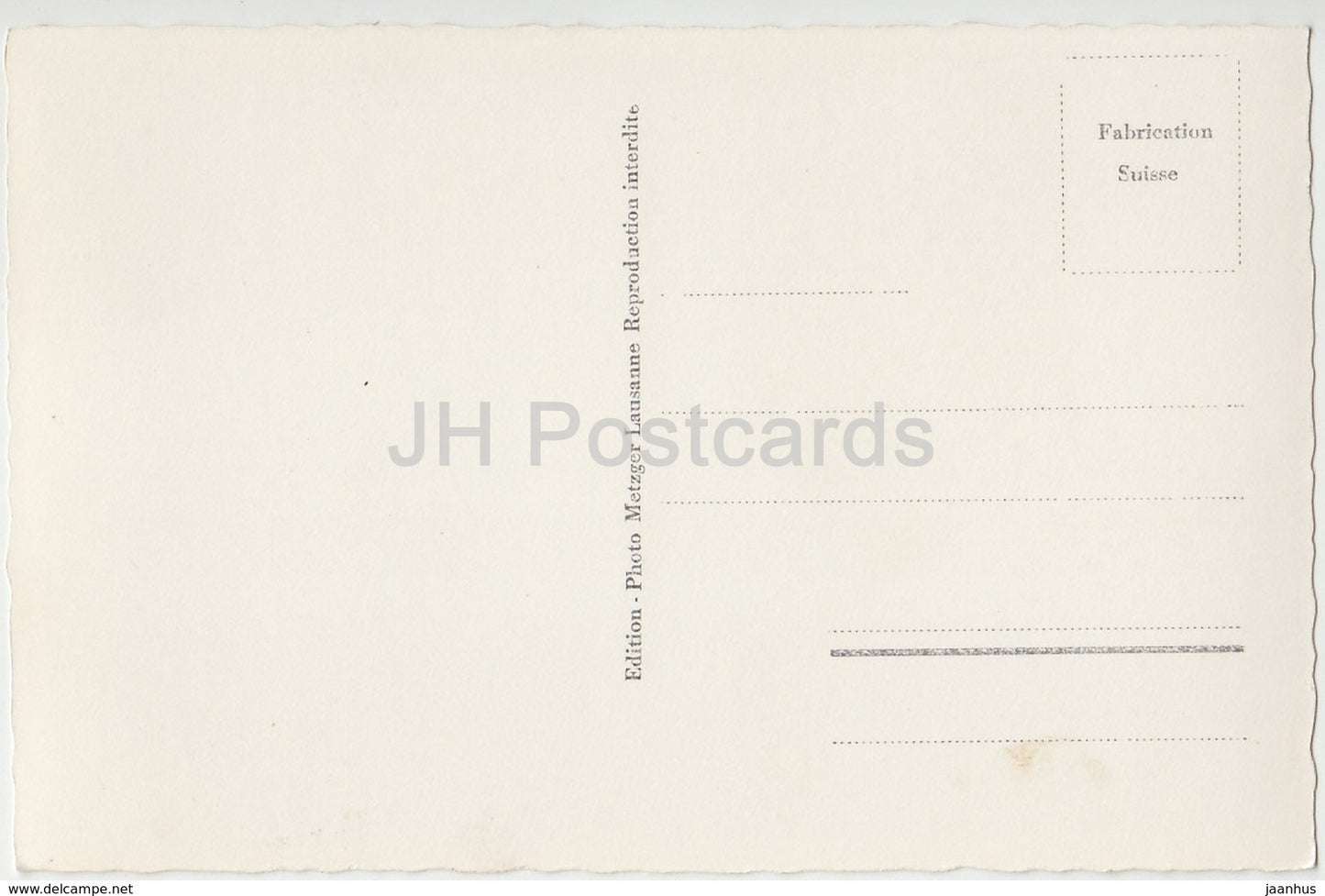 Les Diablerets - vue générale - Oldenhorn - Sex-Rouge - 2282 - Suisse - carte postale ancienne - inutilisée