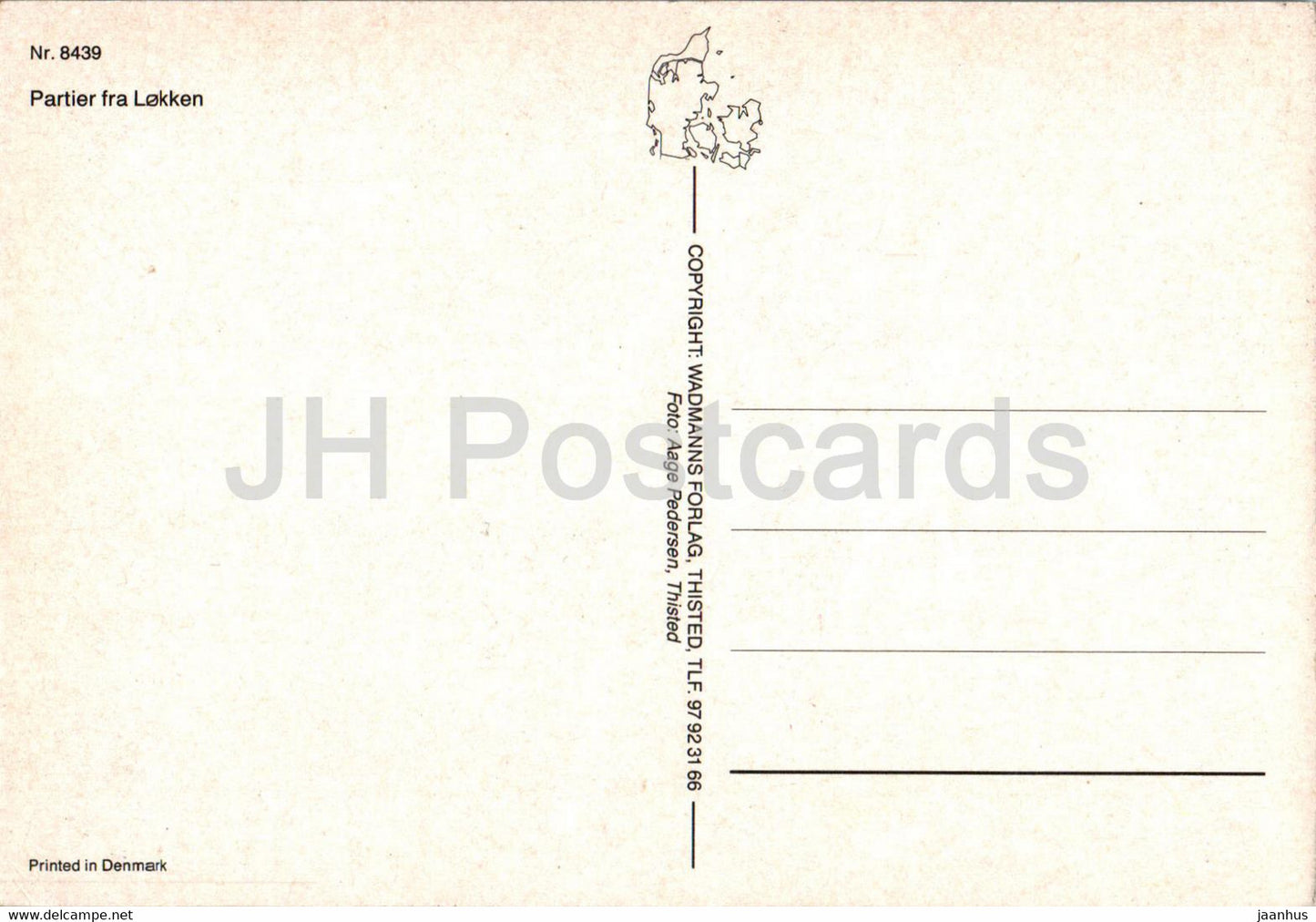 Partier fra Lokken - car - 8439 - Denmark - unused