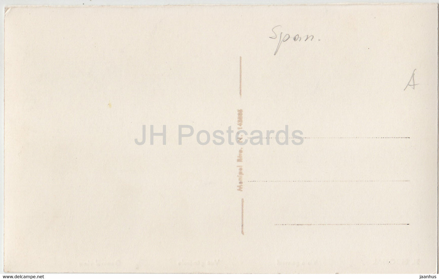 El Escorial - Gesamtansicht - alte Postkarte - Spanien - unbenutzt