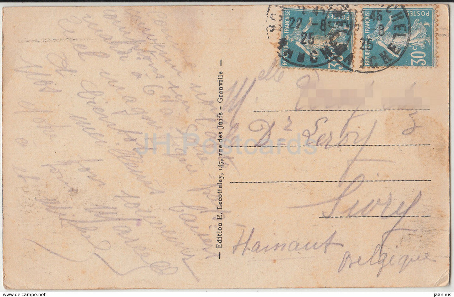 Le Mont Saint Michel - L'Abbaye et les Remparts - 4 - alte Postkarte - 1925 - Frankreich - gebraucht