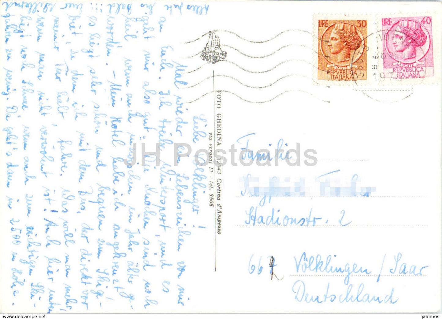 Val di Fassa - Moena - Cima Vallaccia - 1975 - Italy - used