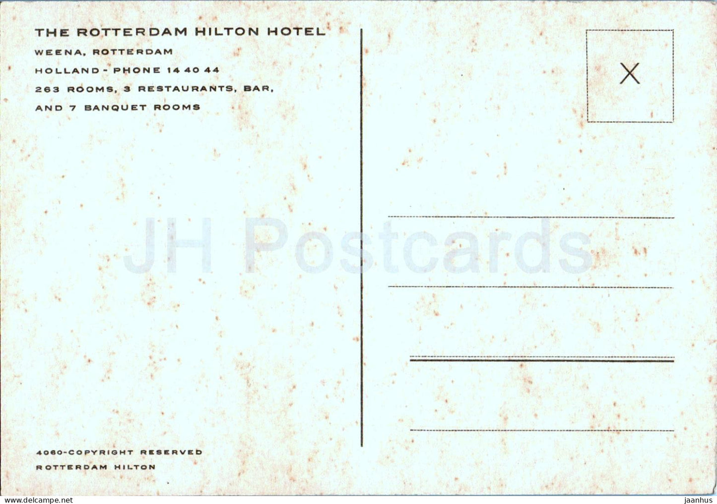 Rotterdam - The Rotterdam Hilton Hotel - Netherlands - unused