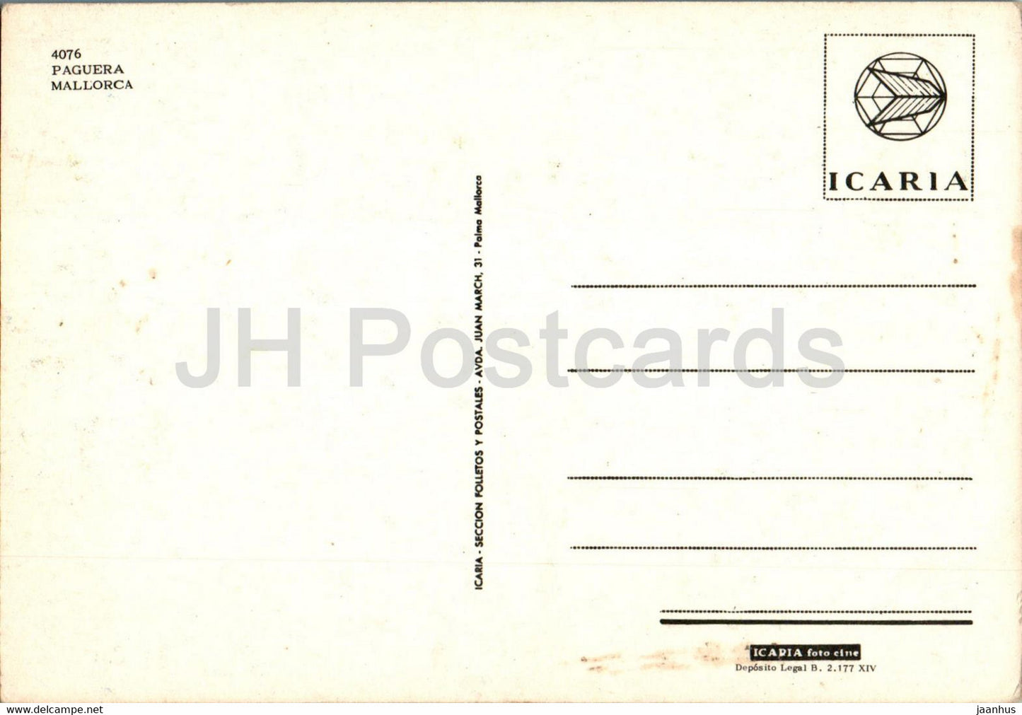 Paguera - Majorque - 4076 - Espagne - inutilisé