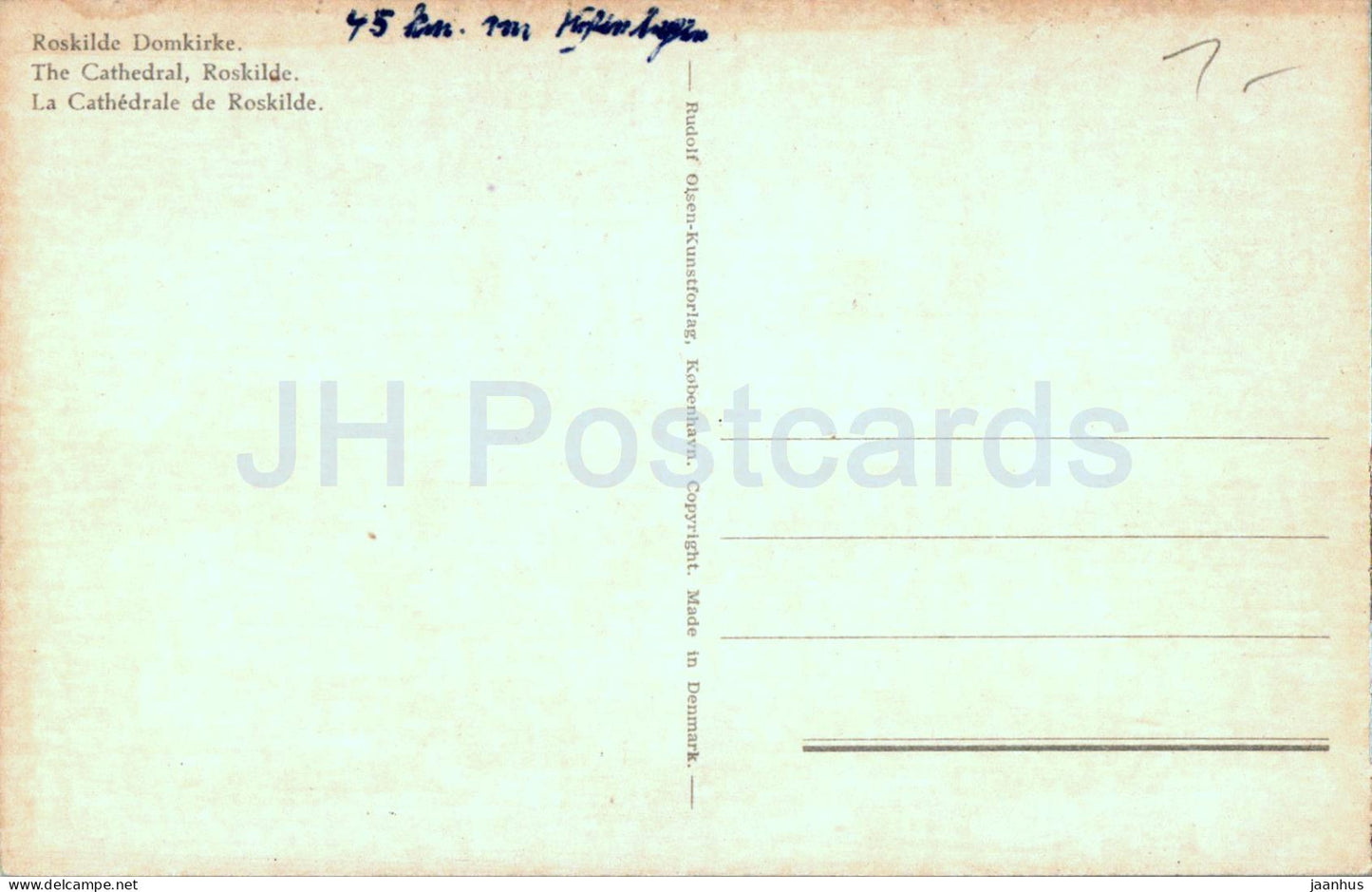 Roskilde Domkirke - Cathédrale de Roskilde - Danemark - inutilisé