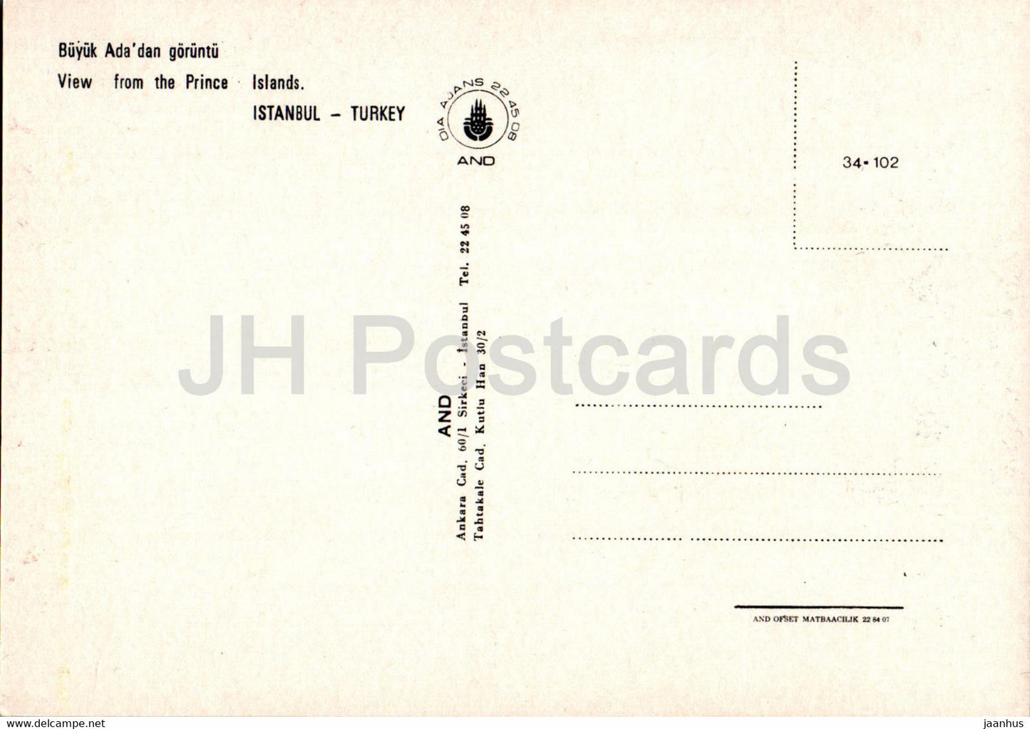 Istanbul - View from the Prince islands - Turkey - unused