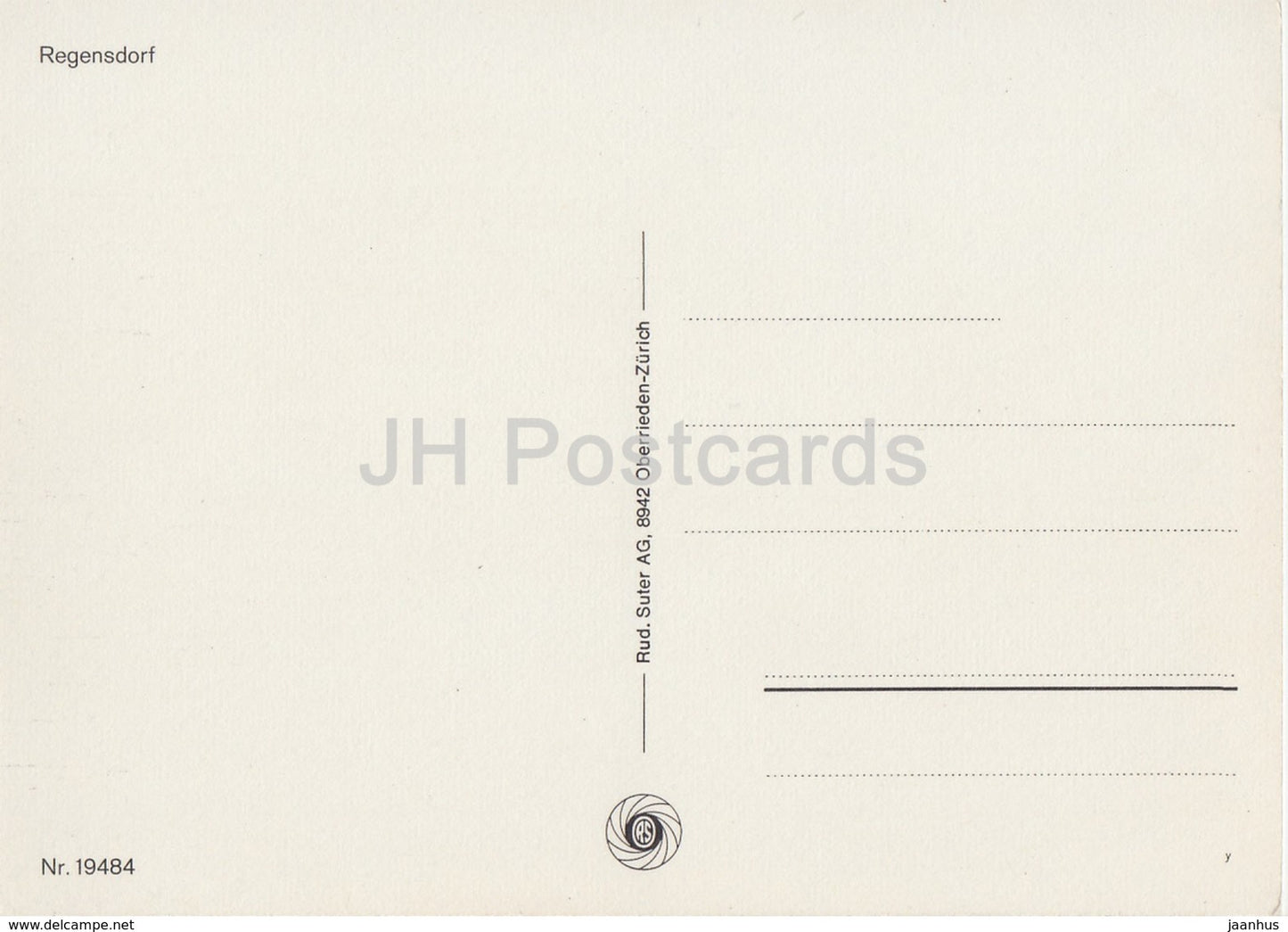 Regensdorf - 19484 - Switzerland - unused