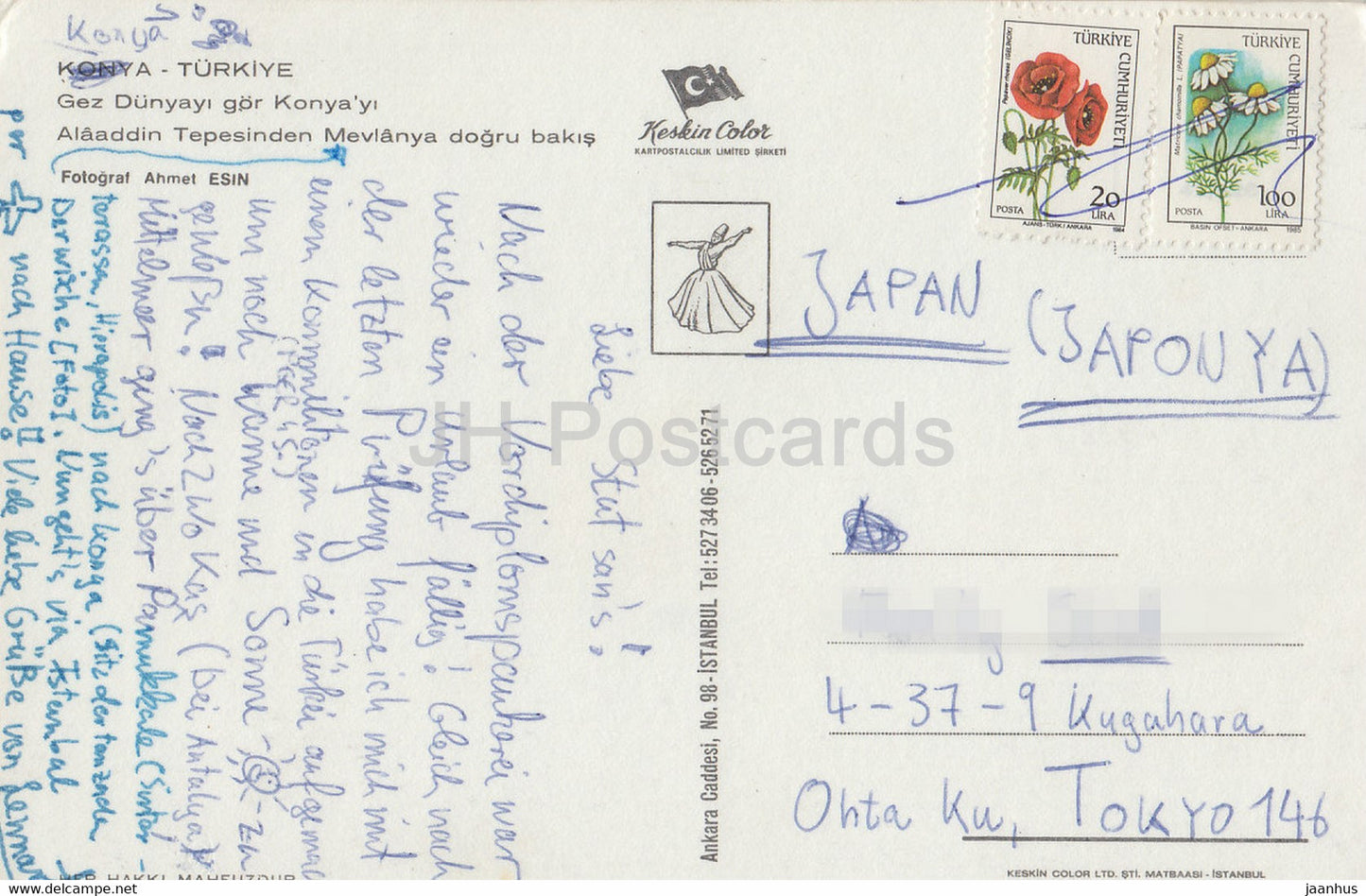 Konya - Gez Dunyayi, look at Konyayi from Alaaddin Hill towards Mevlana - Turkey - used