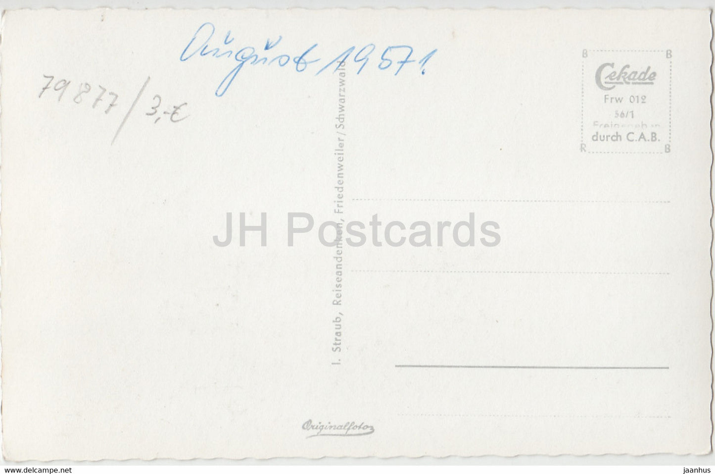 Friedenweiler - Schwarzwald - Hollental - Neustadt - Titisee - Calvarienberg - alte Postkarte - 1957 - Deutschland - gebraucht