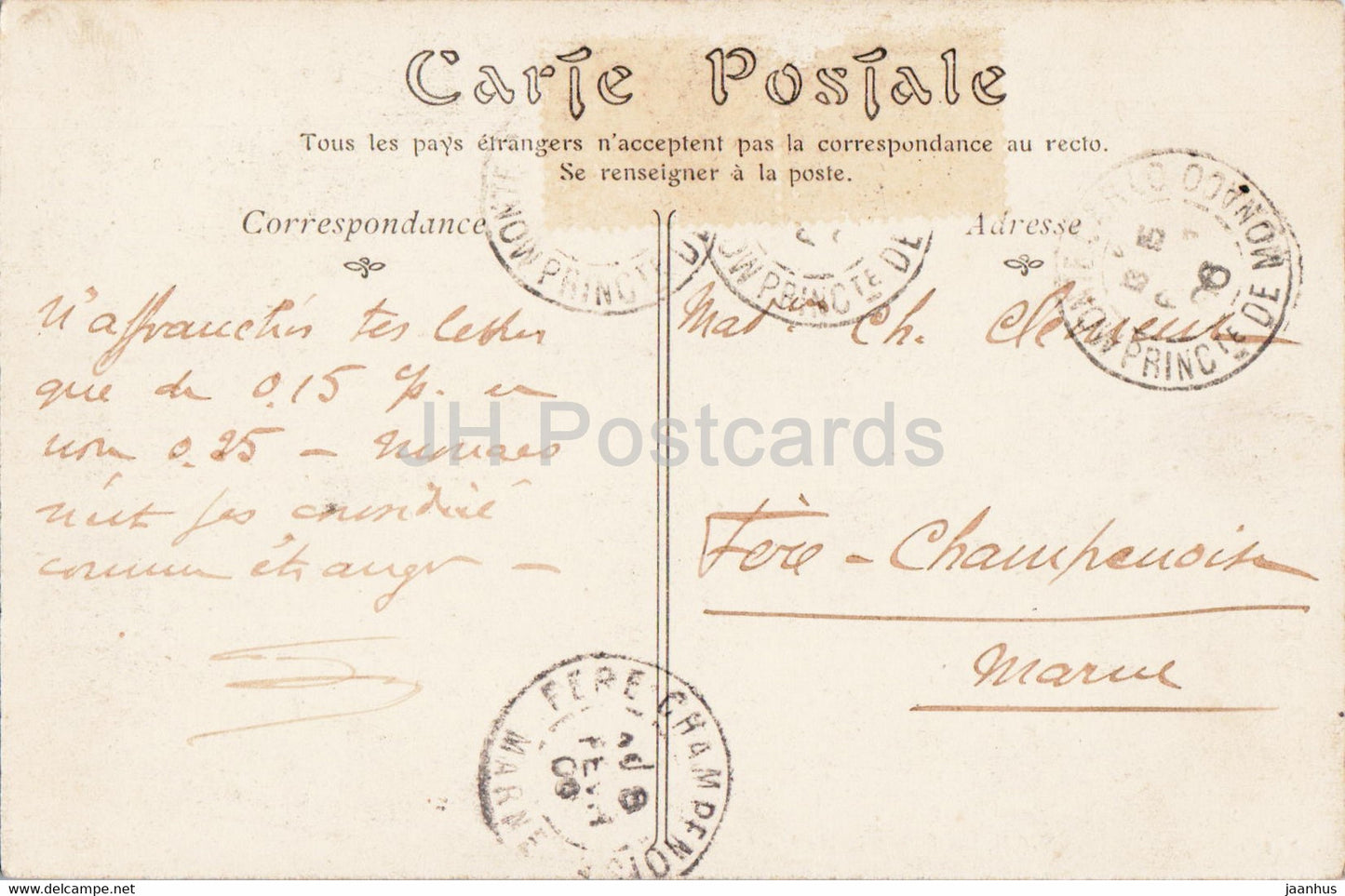 Nice - old postcard - 1906 - France - used